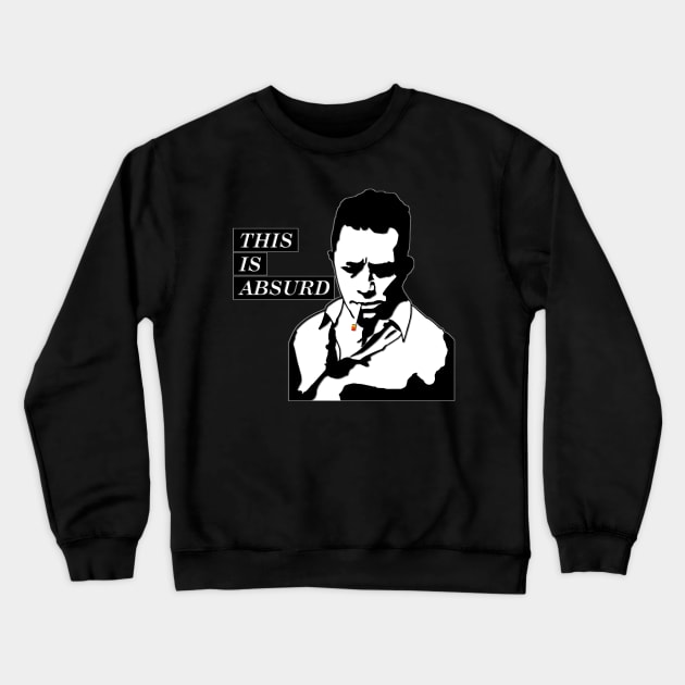 Albert Camus Absurd (colored) Crewneck Sweatshirt by theladylabyrinthe